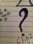 question mark